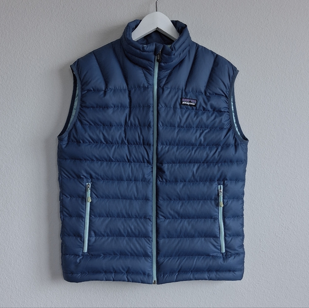 Patagonia Men's Down Sweater Vest Blue Teal S